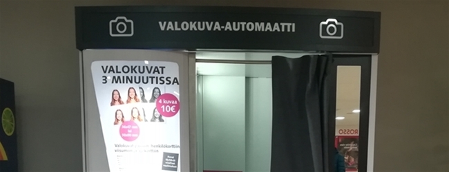 Uusi valokuva-automaatti Chydenia Kauppakeskukseen